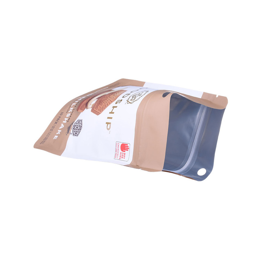 Conception personnalisée imperméable biodégradable stand up pochet imprimé emballage de fermeture à fermeture éclair à la fermeture éclair pour l'enfant