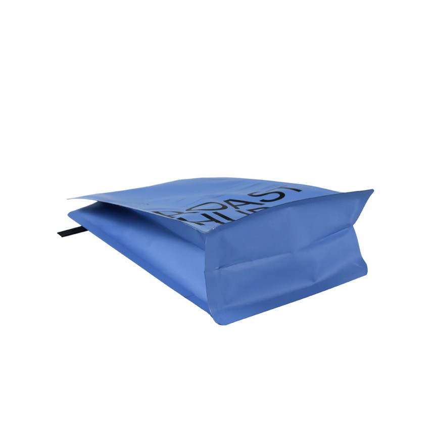 Matière laminée étanche compostable pochette à fermeture éclair