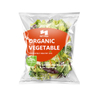 Sac d'emballage vert compostable bioplastique pour salade de légumes avec barrière