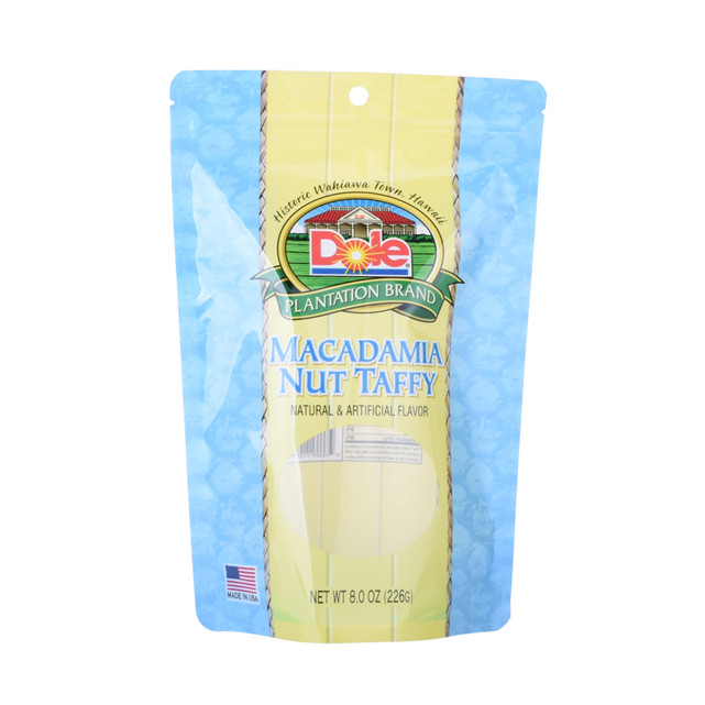 Sac à imprimé personnalisé emballage de sac en poly Sac poly pour fruits secs Sacs en papier avec fenêtre