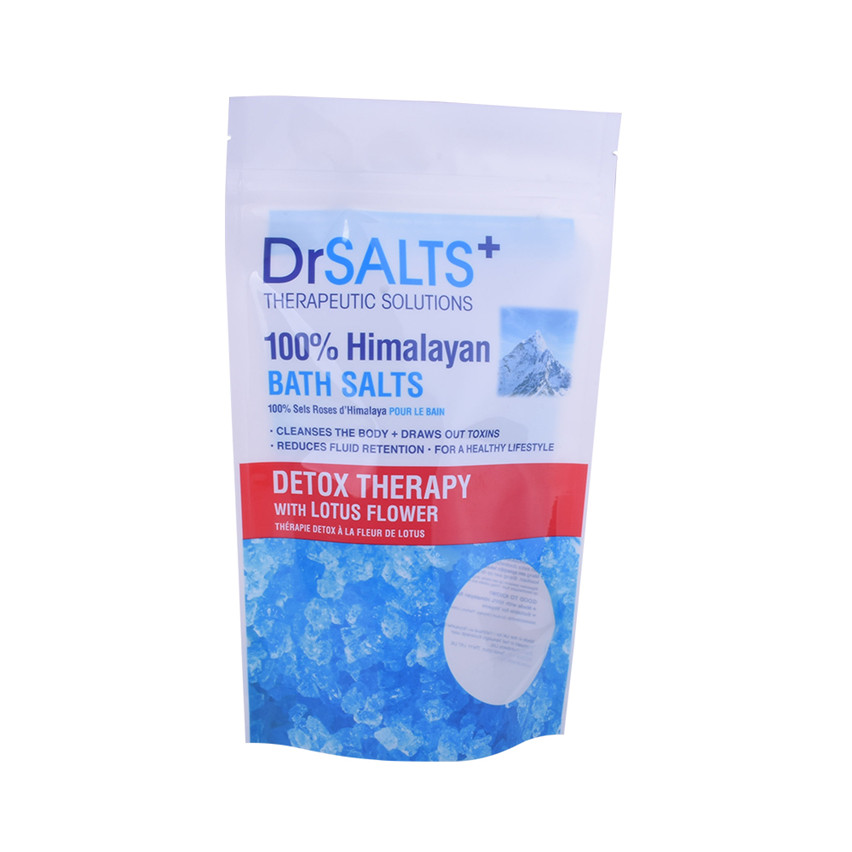 Meilleur prix Eco Friendldy Printing coloré Stand Up Bath Salt Packaging Sac