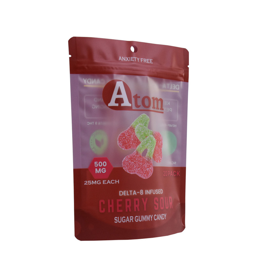 La production personnalisée en plastique recyclable Stand Up Candy Bag Wholesale