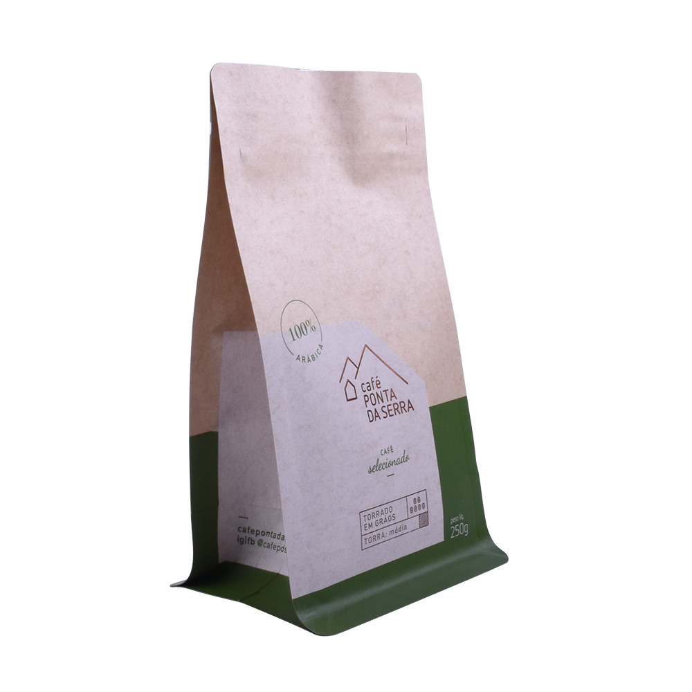 Production personnalisée de bonne qualité Foil en papier alimentaire en papier zip kraft en papier zip