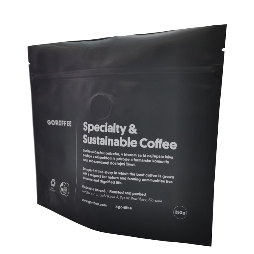 Sacs de café Black Matt Black sur mesure durable en gros en gros