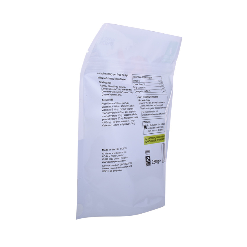 Bio sur mesure compostable stand up Pet Food Bag Wholesale