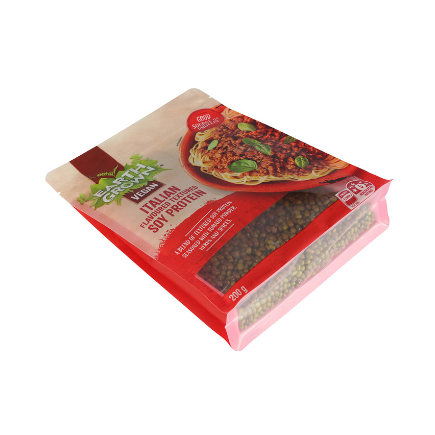 Impression colorée Ziplock Flat Bottom Food Sac en gros