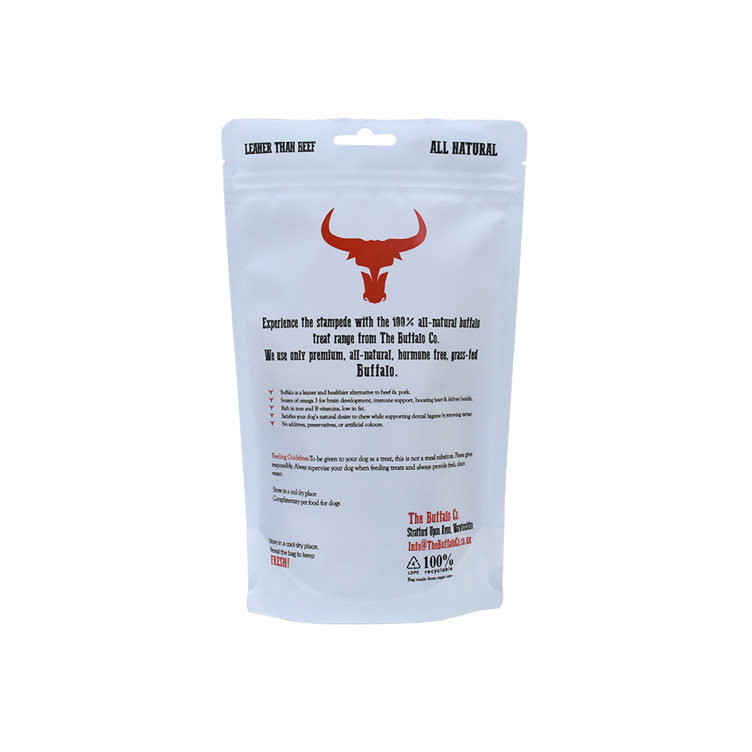 Matériau de canne à sucre rond Bott Bottom Dog Aliments Standup Zipper Sac