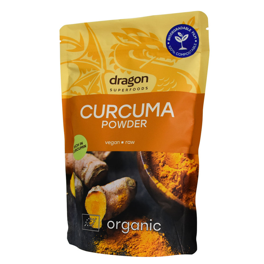 Compostable Standable Up Curcuma Powder Food Packaging Sacs Wholesale