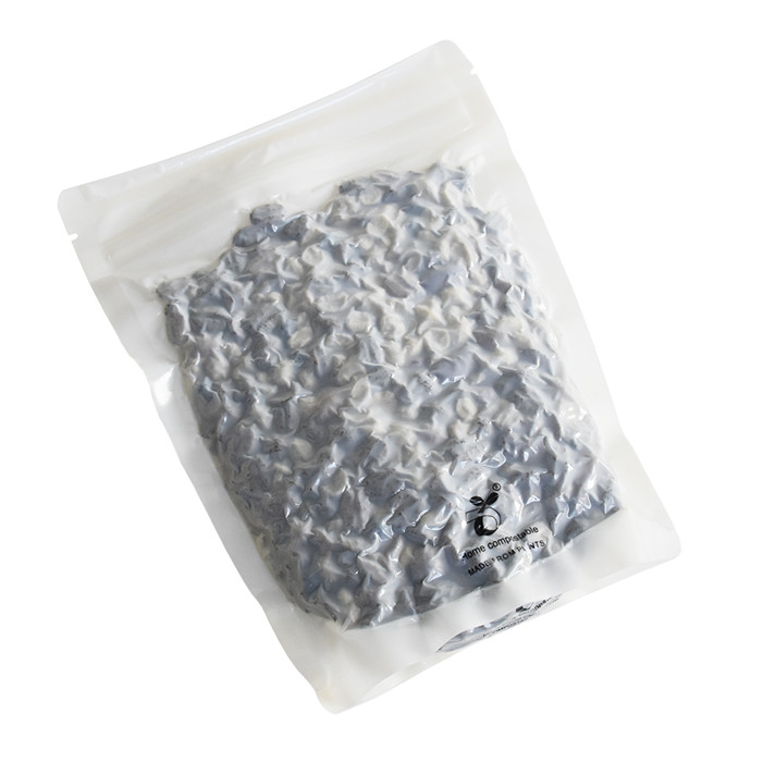 Sac de nourriture d'emballage à fermeture à glissière de taille à tailles personnalisées avec base