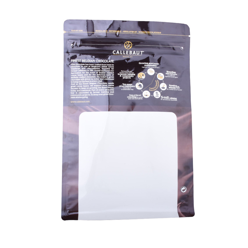Compostable Production personnalisée Snack Flat Bottom Packaging Materials Sacs Wholesale