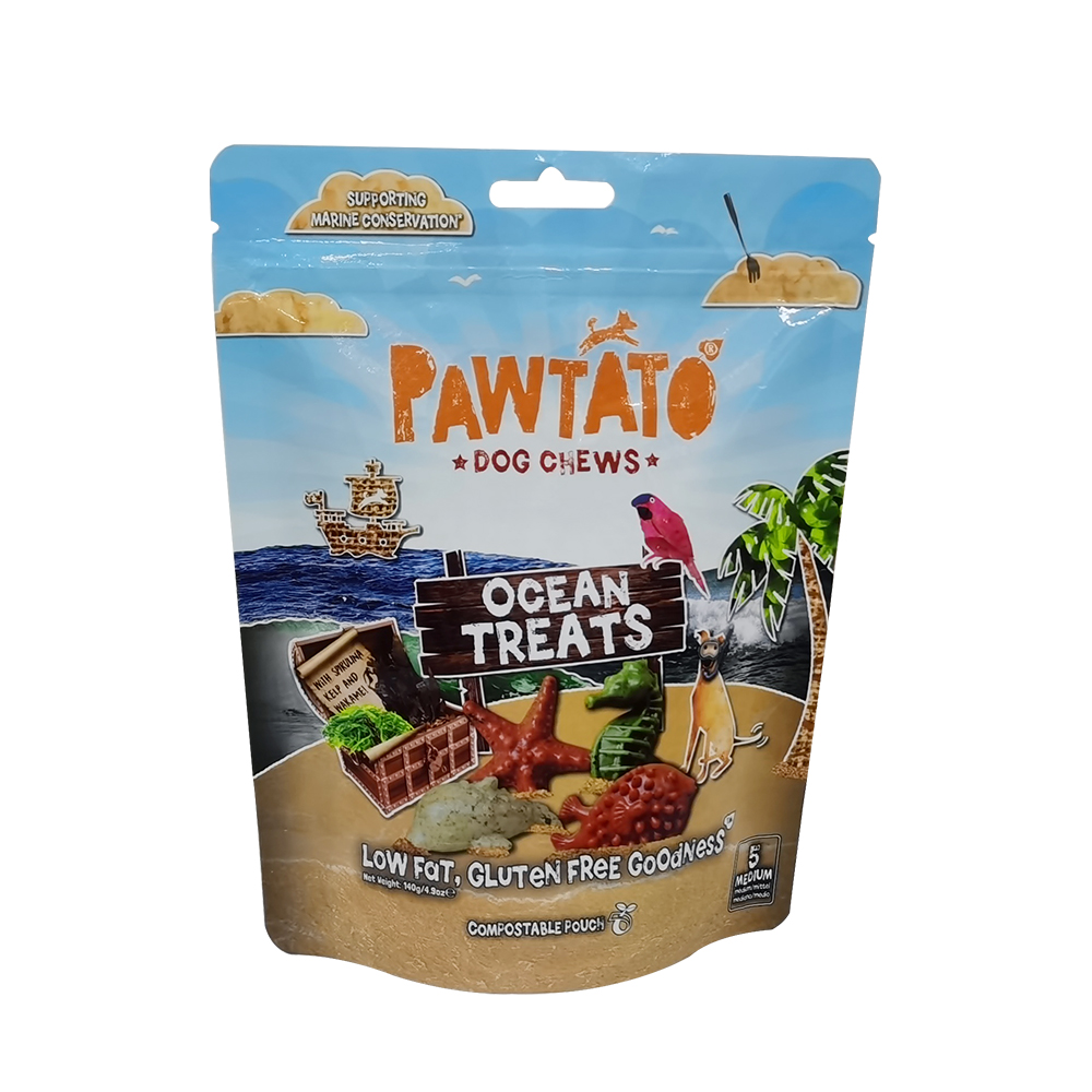 Sac d'alimentation personnalisé Stand Up Pet Food Sac pour animaux