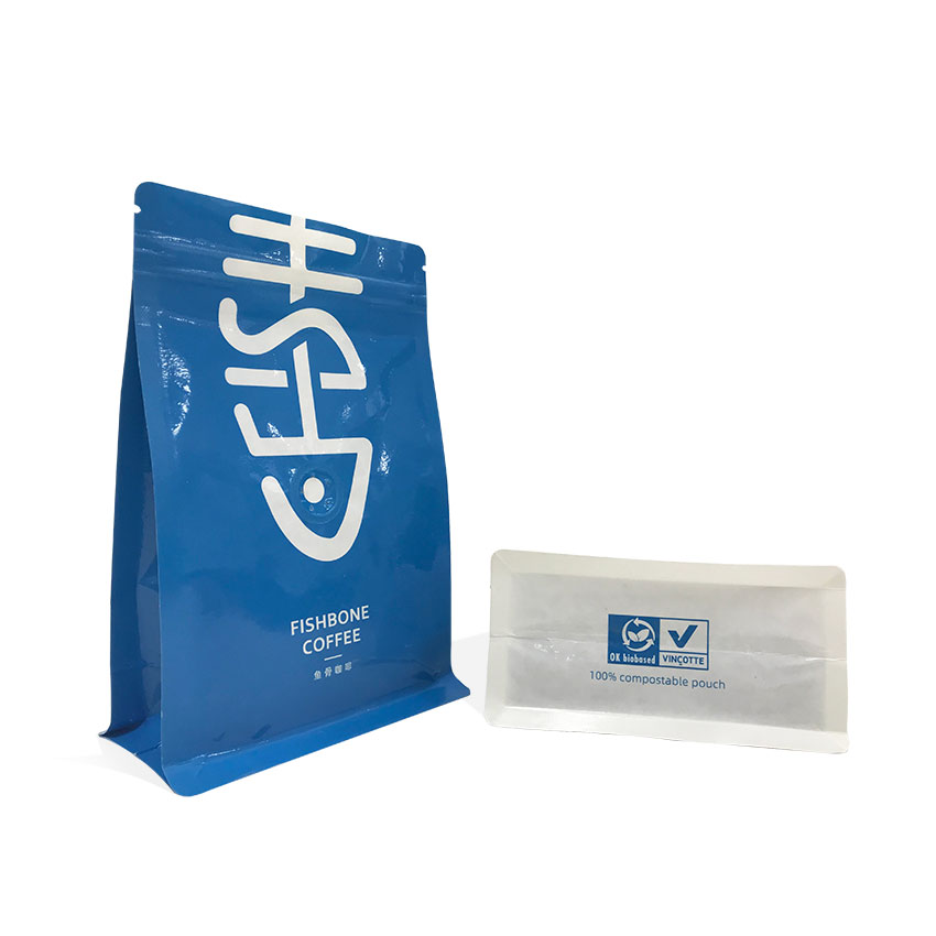 Sac d'emballage d'aliments pour chiens biodégradables sacs de nourriture alimentaire Sacs de fond plat