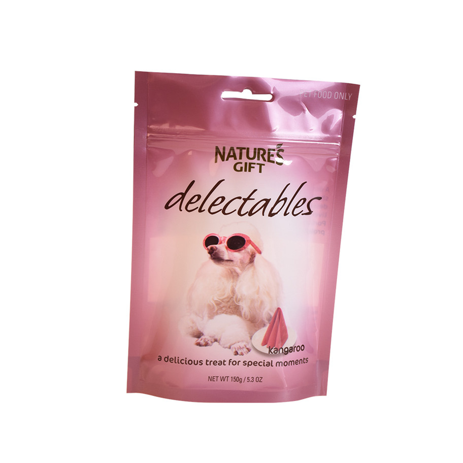 Pet Dog Food Treats Sac d'emballage en plastique avec une pochette debout de haute qualité