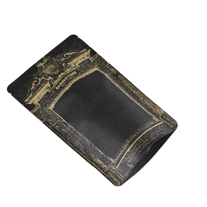 Pochettes d'emballage en kraft naturel avec fermeture à glissière