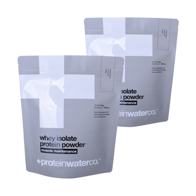 Sac de poudre de nutrition doypack d'emballage biologique avec fermeture à glissière de recyclage