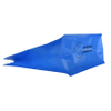Pochette de fond de bloc de sac d'alimentation de poulet flexible bleu brillant de thermoscellage personnalisé
