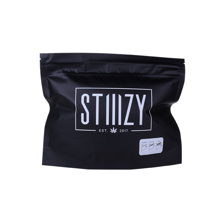 L'impression de logo personnalisée tient le sac de poche d'emballage de cannabis de marijuana avec une fermeture à glissière résistante aux enfants
