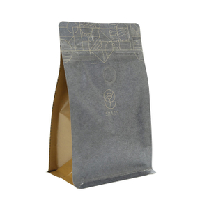 Paquet de poudre de café en papier d'aluminium réutilisable