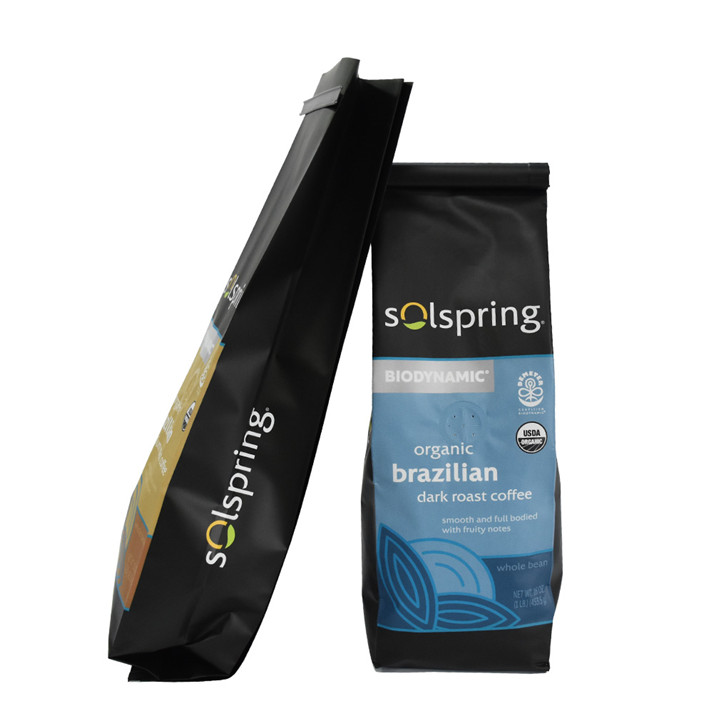 Emballage de café personnalisé naturel Matte naturel