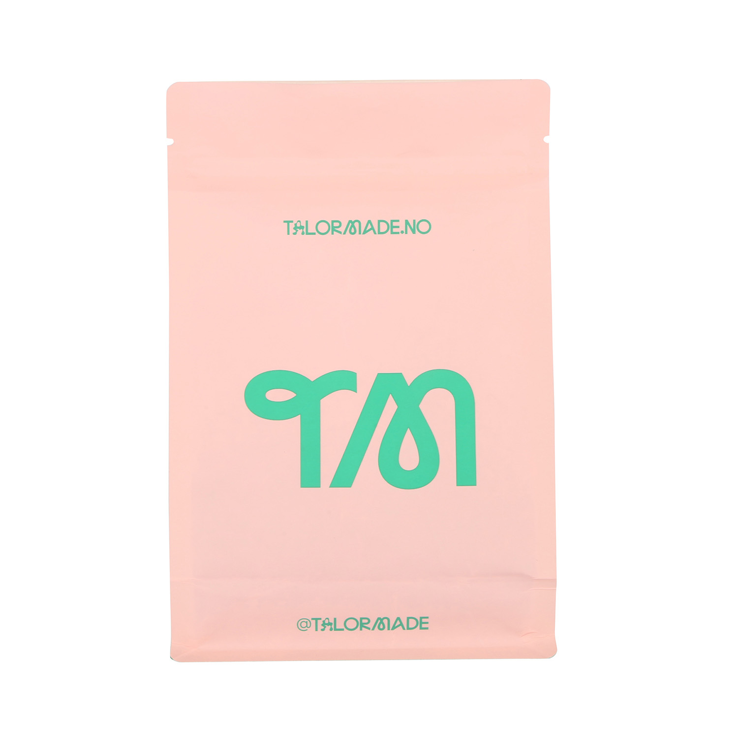 Échantillons de pochette à zip standard sur le logo personnalisé