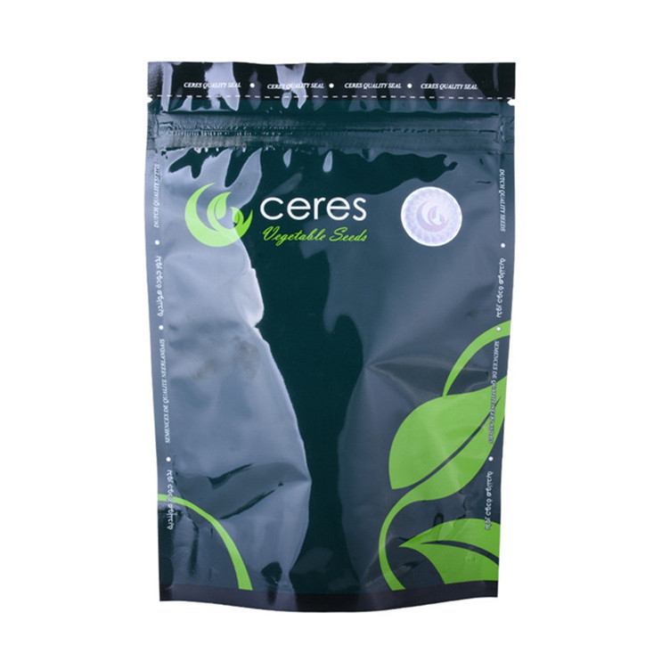 Sac de semis dégradable mat rugueux de conception personnalisée