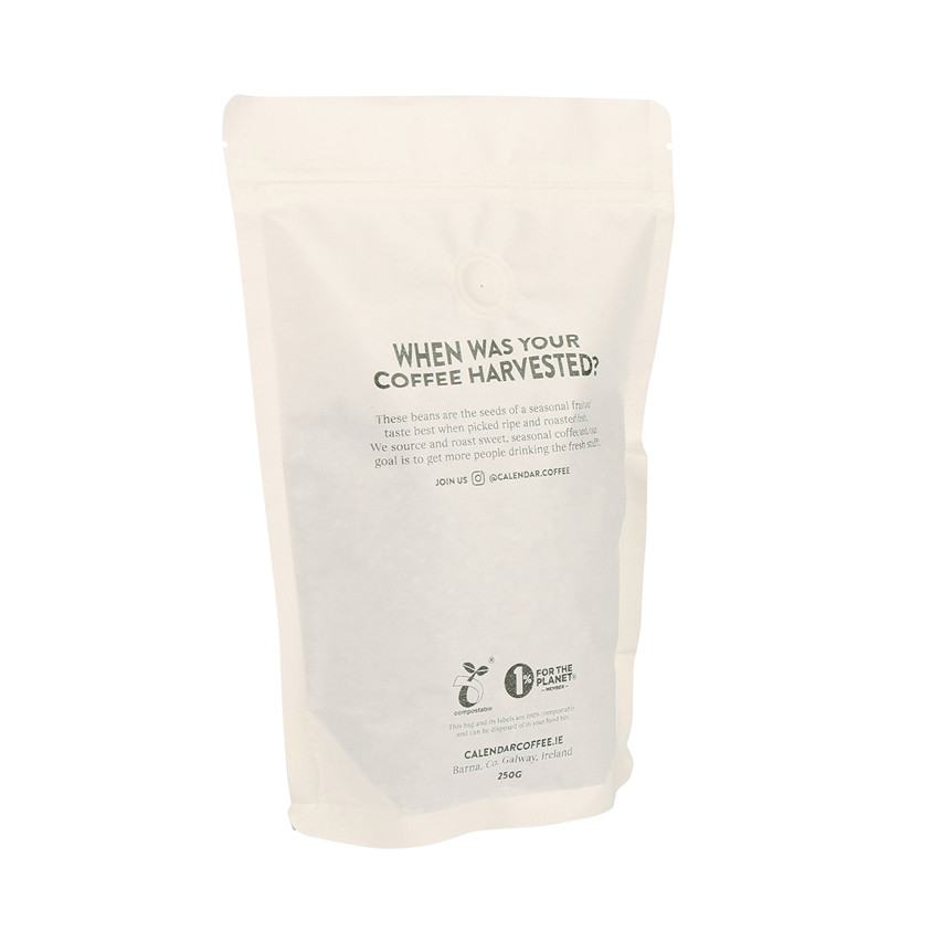 Production personnalisée en aluminium en aluminium Biodégradable Emballage Stand Up Bags Sac de poche à glissière Sac à café