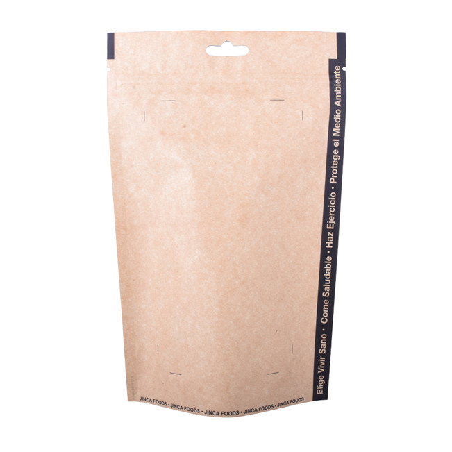 Matériau compostable à fermeture éclair Comment sceller un emballage transportant le sac à café de barre de chocolat transparent But