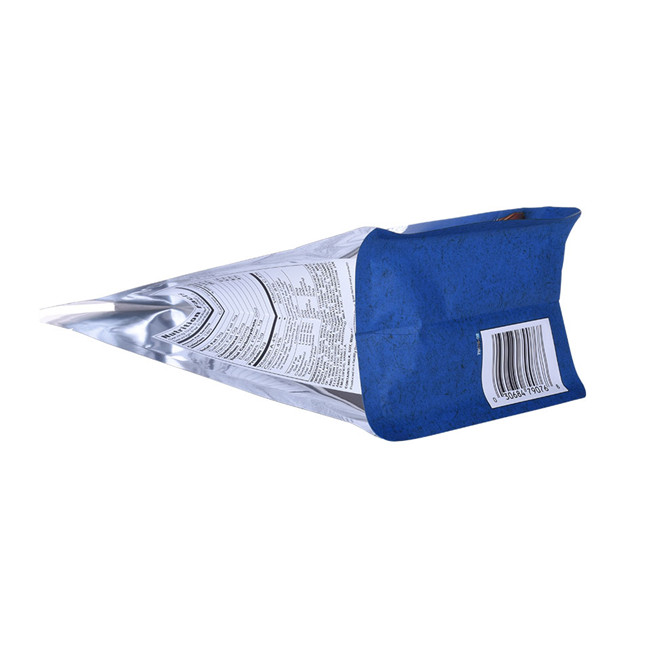 Types biodégradables ziplock refermables de scellage dans les sacs de pack de soupape de barre de chocolat d'emballage