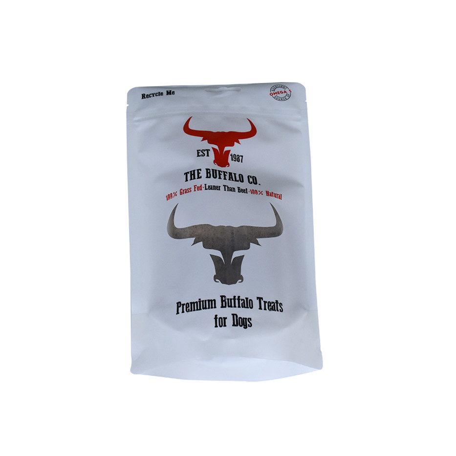 Matériaux biodégradables imprimés personnalisés pochets alimentaires refermables Barrière de sac d'emballage Sacches