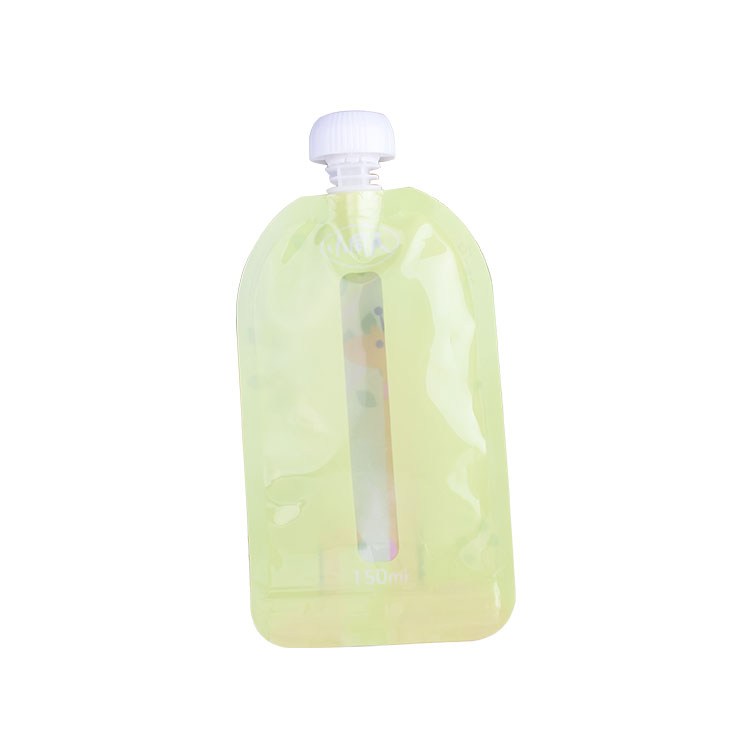 PCRI-PC-PE recyclable Plastic Drink Stand Up Rangement Spout Sacsh