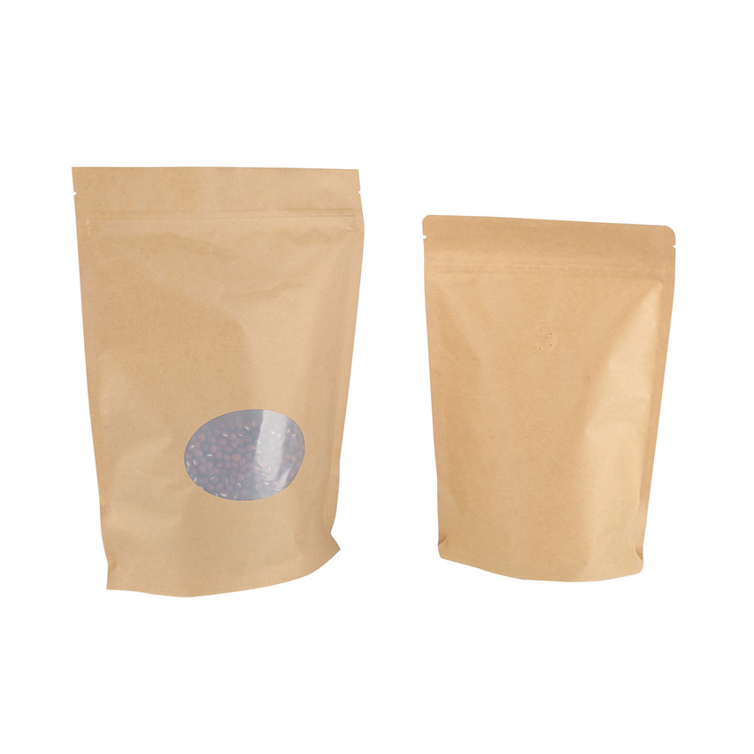 Meilleur prix Top Quality Ziplock Stand Up Paper Emballage Sacs avec fenêtre