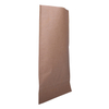 Sac en papier brun de taille sur mesure avec fermeture éclair pour emballer la collation en stock