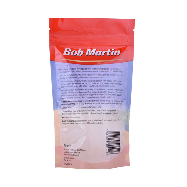 Eco Eco Full Matte Emballage Poly Sags de pêche personnalisés Sacs Pet Food Emballage