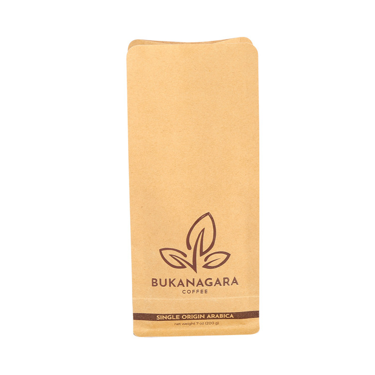 Eco Friendly Design Hot Stamp Personnalize Logo Gusset Coffee Bain Bags Wholesale