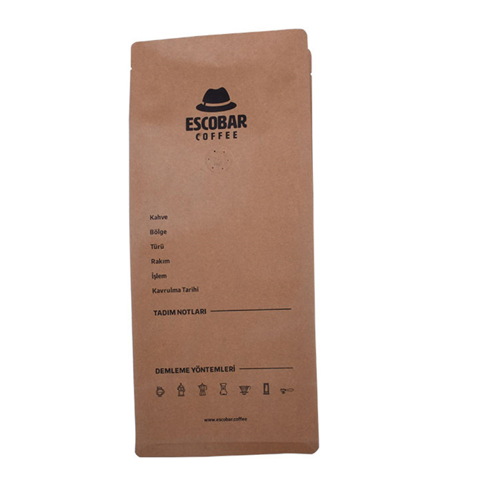 Compostic Kraft Paper Eco Friendly Packaging Melbourne Bafe Coffee avec valve