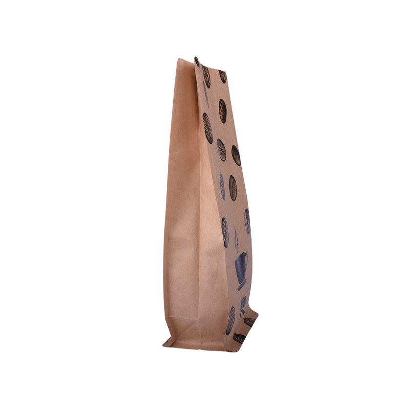 Sacs d'emballage de café à fond plat Conscient Custom Flat Flat