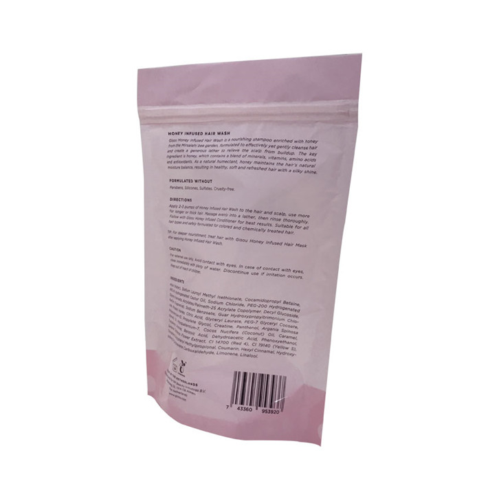 100 Recyclable Finish Finish Food Food Grade Ziplock Plastic Packaging Matériau