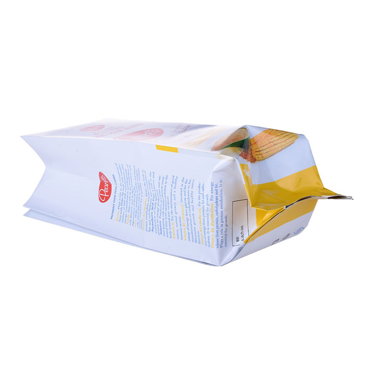 Sacs en papier de farine de recyclage zip-lock refermables