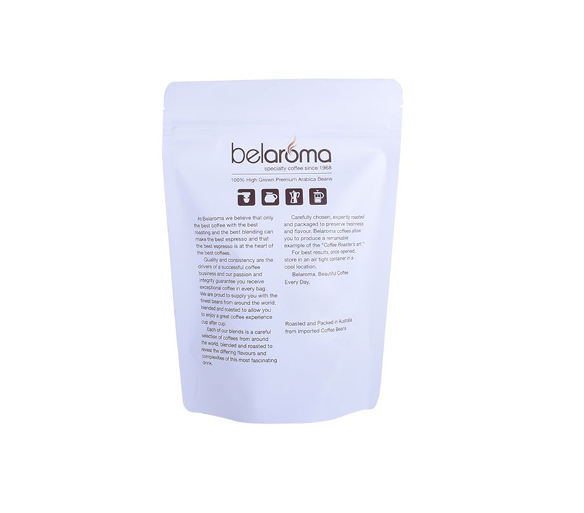 Sac à glissière à glissière imprimé sur mesure Sac à café