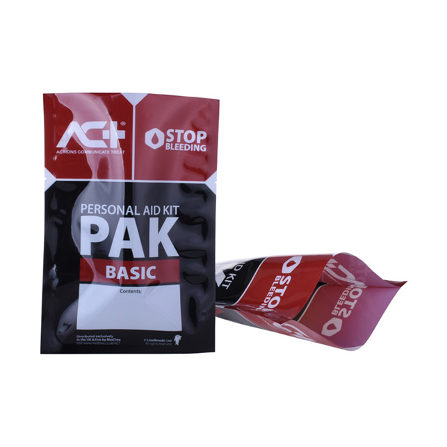 Emballage de viande sous vide laminé avec encoche de déchirure