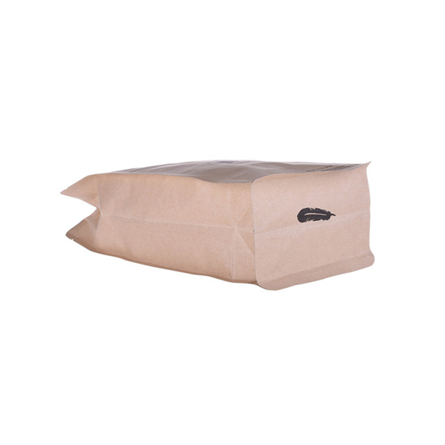 2 lb Matière de compostage de café Kraft Natural Kraft avec vanne