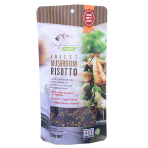 Pochettes à fermeture éclair pour aliments imprimés écologiques au Royaume-Uni