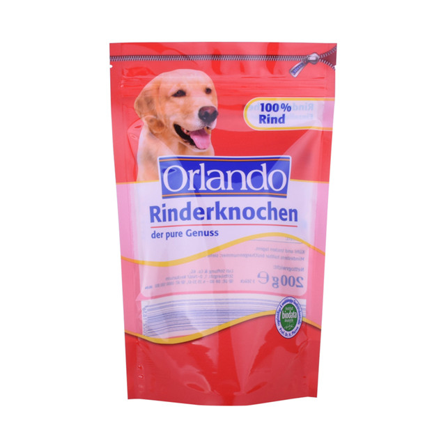Recycler la pochette Green Plastic Pet Food Pack Up Up