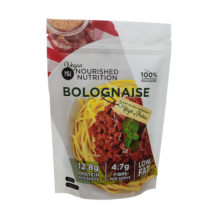 Sac de Dypack biodégradable à imprimé personnalisé avec encoche pour nourriture