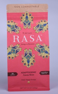 Compostic Café sur personnage Café à fond carré Cadre Kraft Sac Fraterre de sacs de Chine