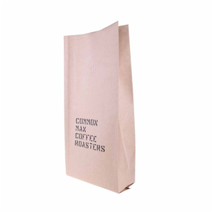 Emballage en papier compostable pour sac de café à gousset latéral de 2 lb