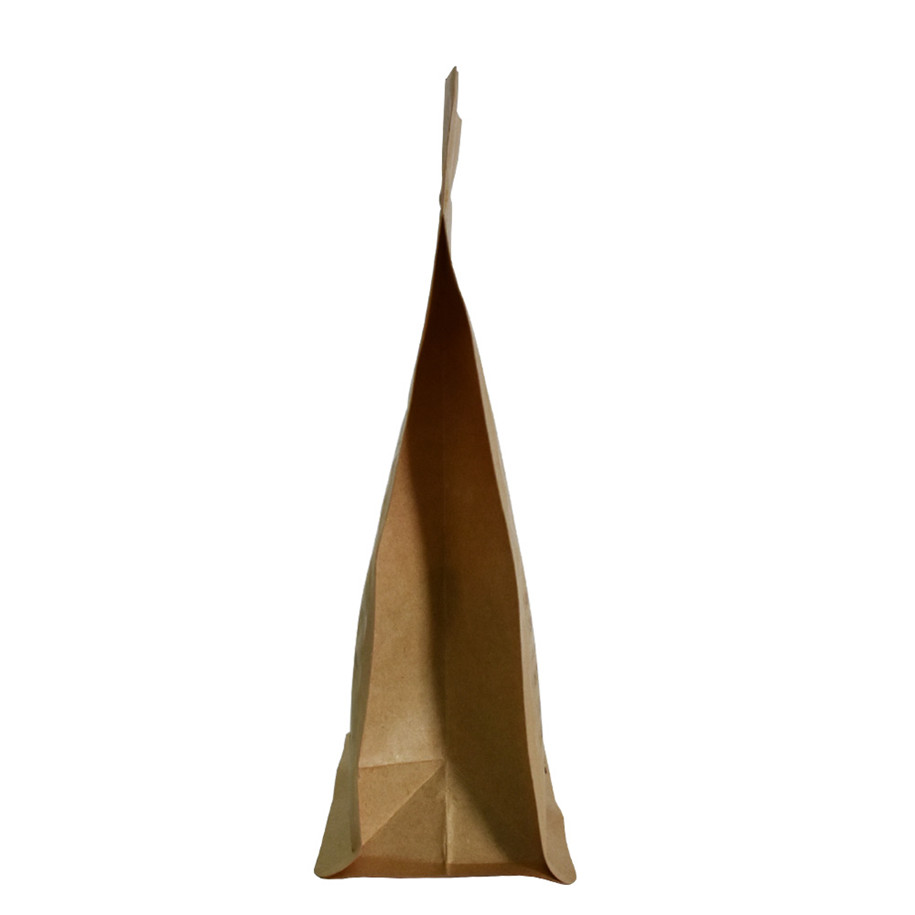 Home compostable bon sceau de joint sac à bas du bas sac de café avec vanne compostable