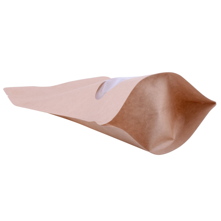 Vente chaude de sachets de thé compostables en papier kraft avec fenêtres