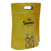 Emballage de bière personnalisé pour sacs à boisson avec poignée
