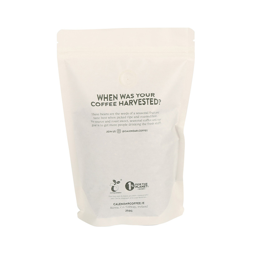 Emballage de poche biodégradable en papier kraft en excellente qualité